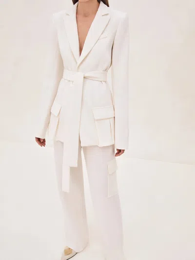 Alexis Bartan Jacket In Pearl