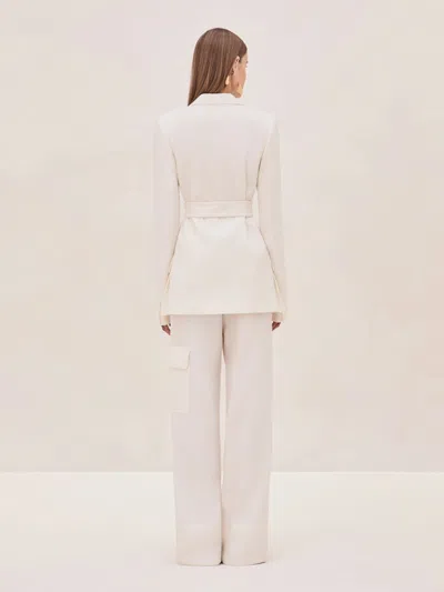 Alexis Bartan Jacket In Pearl