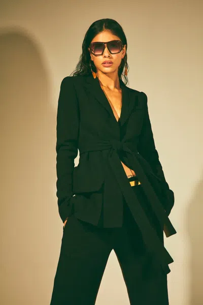 Alexis Bartan Jacket In Black