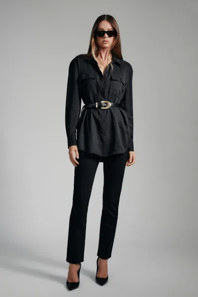 Bardot Albee Lightweight Shirt In Black