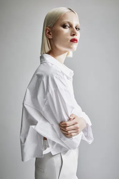 Bardot Rosita Oversized Shirt In Orchid Wht