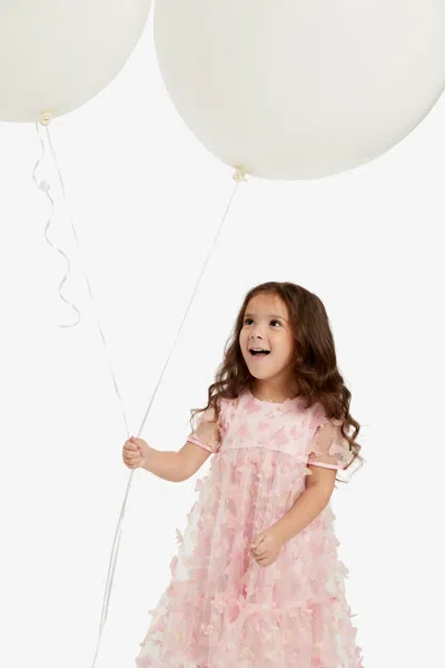 Bardot Junior Kids' Girls Butterfly Tiered Dress In Pastel Mul