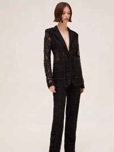 Alexis Nate Pant In Black French Lace