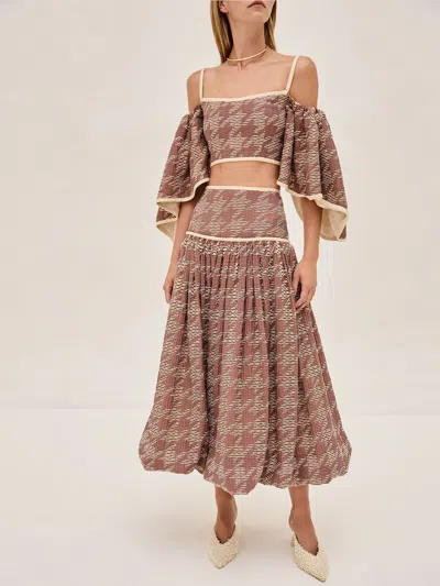 Alexis Osam Skirt In Sienna Emberglow