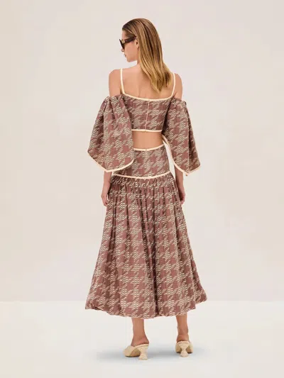 Alexis Osam Skirt In Sienna Emberglow