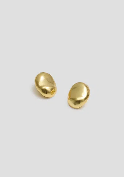 Viktoria & Woods V&w Dome Earrings In 18k Brushed Gold