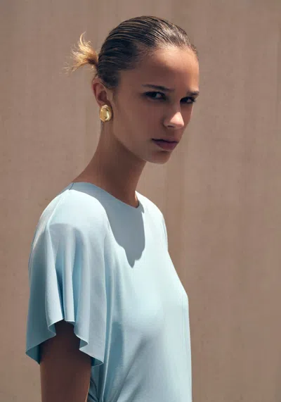 Viktoria & Woods V&w Dome Earrings In 18k Brushed Gold