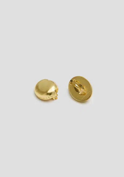 Viktoria & Woods V&w Dome Earrings In 18k Brushed Gold