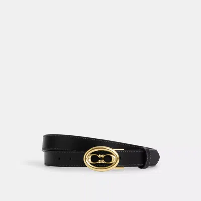 Coach Buckle Cut To Size Belt, 25 Mm In Black