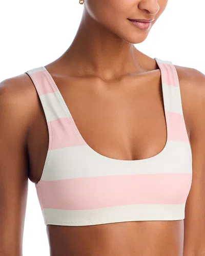 Solid & Striped The Elle Bikini Top In Gelato Stripe