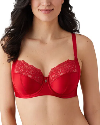 Wacoal Side Note Underwire Bra In Red