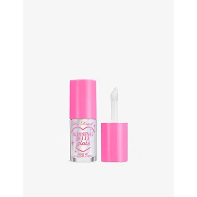 Too Faced Kissing Jelly Lip Oil Gloss 5ml Strawberry Frosting In Strawberry Frosting