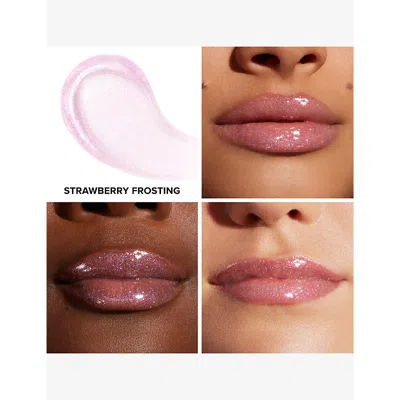 Too Faced Kissing Jelly Lip Oil Gloss 5ml Strawberry Frosting In Strawberry Frosting