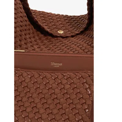 Dune Womens  Deliberate Xl Woven Shoulder Bag In Tan Synthetic