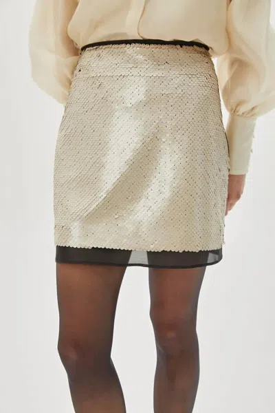 Exquise Blaise Skirt In Gold In Gold