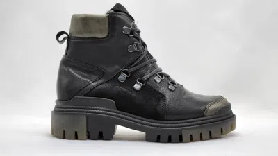Kcr Group Women's Heavy Wool-lined Leather Boots In Black In Black