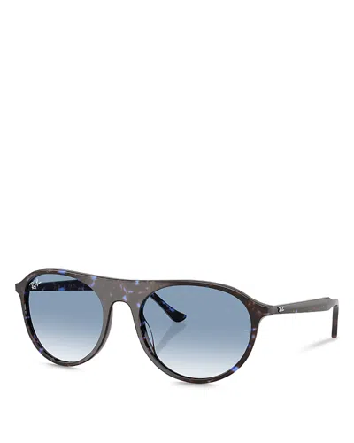 Ray Ban Geometric-frame Sunglasses In Blue Havana