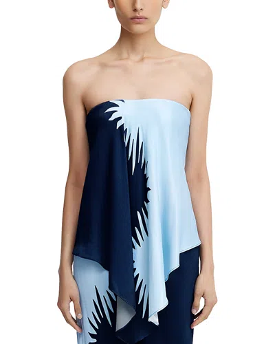 Significant Other Flossie Draped Asymmetrical Top In Reflection