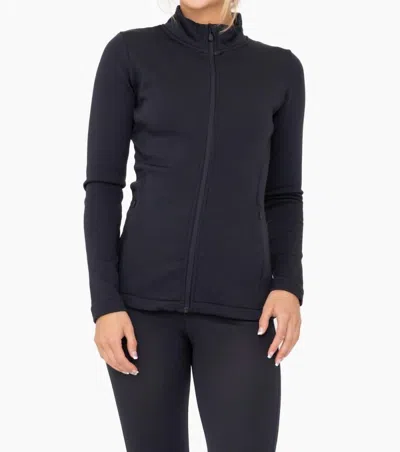 Mono B It's A New Day Fleece Lined Jacket In Black In Black