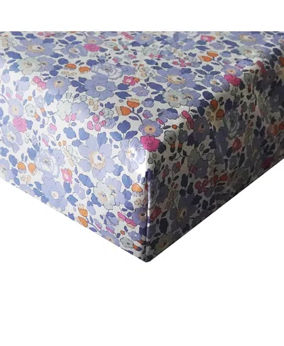 Coco & Wolf Liberty Fabric Betsy Print Fitted Sheet, King In Betsy Lavender