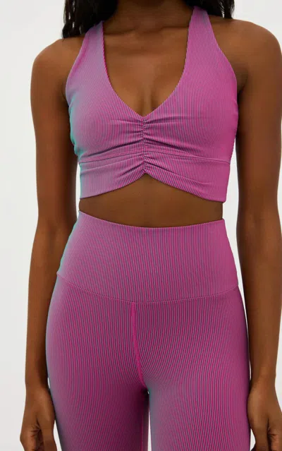 Beach Riot Mindy Performance Bra In Pink In Pink