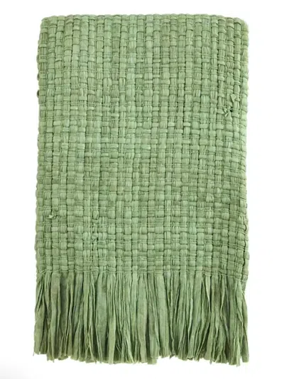 Mudpie Colored Throw In Green