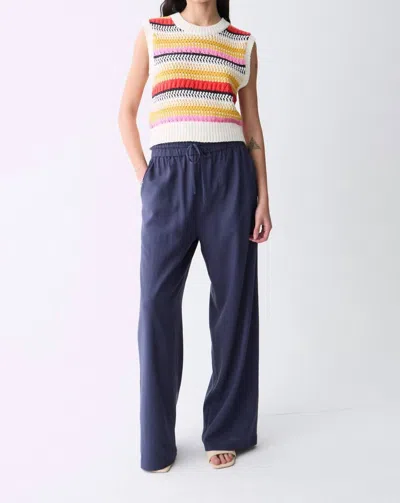 Deluc Roxa Pant In Navy In Blue