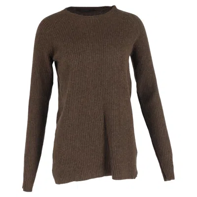 Haider Ackermann Crewneck Sweater In Brown Wool In Brown