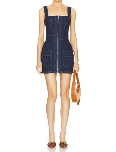 AMANDA UPRICHARD GAGE DRESS IN DENIM 