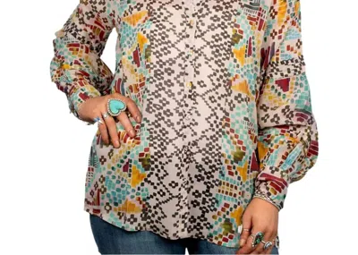 Johnny Was Malina Blouse In Etris In Multi
