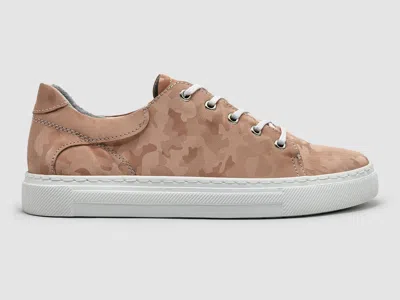 Kcr Group Women's Classic Camo Leather Sneakers In Pink In Pink
