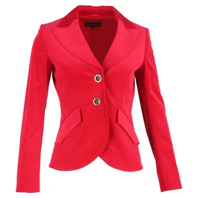 Escada Single-breasted Blazer In Red Wool In Red