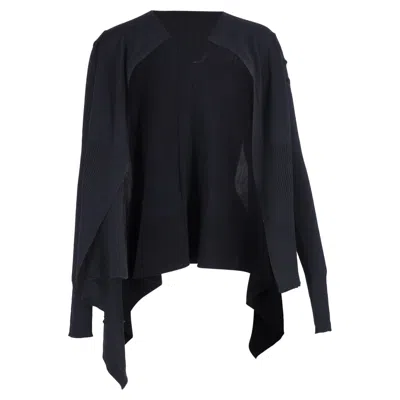 RICK OWENS OPEN CARDIGAN IN BLACK WOOL 