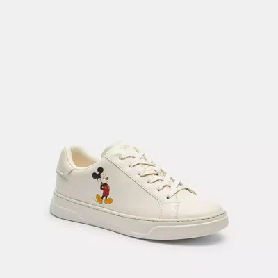 Coach Disney X  High Line Sneaker With Mickey Mouse In Chalk Multi