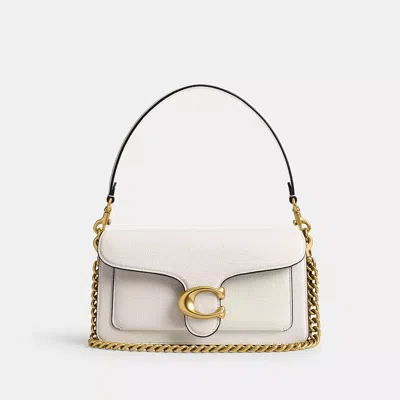 Coach Short Chunky Curb Chain Strap In Brass