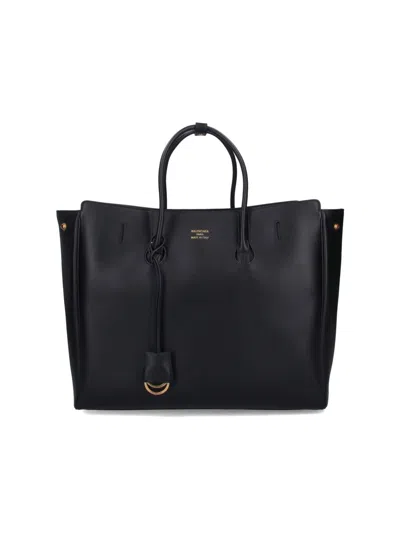 Balenciaga Women's Carry All Hampton Mini Leather Bag In Black