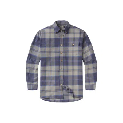 Southern Marsh Llano Bend Flannel In Slate & Dark Olive In Multi