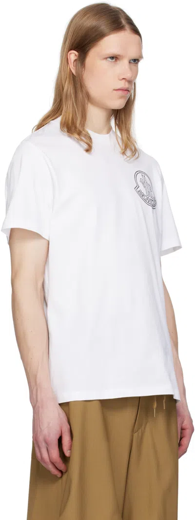 Moncler Men Cotton Pack Of Three Logo Patch T-shirts In White