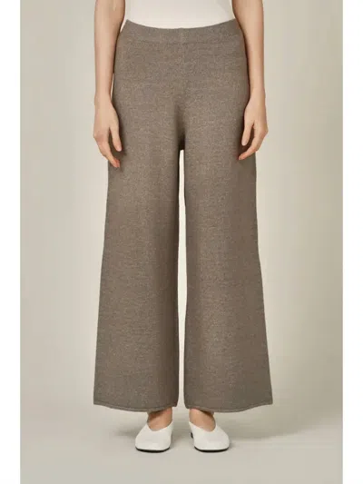 Grade & Gather Straight Leg Knit Pants In Field Gray In Multi