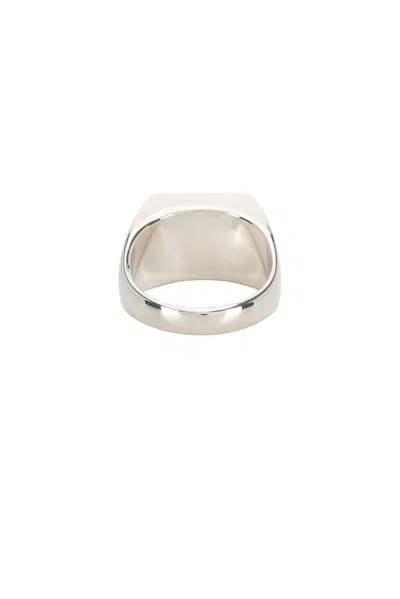 Ellie Mercer One Piece Texture Ring In Silver