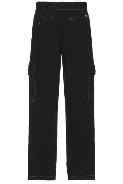 Dickies Riverbend Straight Leg Cargo Work Pants In Black