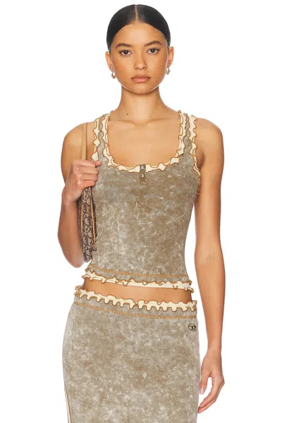 Diesel T-ilia Tank Top In Brown