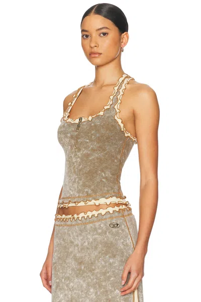 Diesel T-ilia Tank Top In Brown