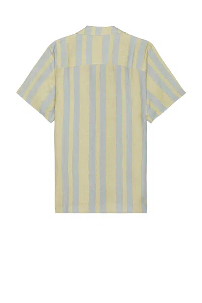 Oas Mist Strata Printed Camp Shirt In Multi