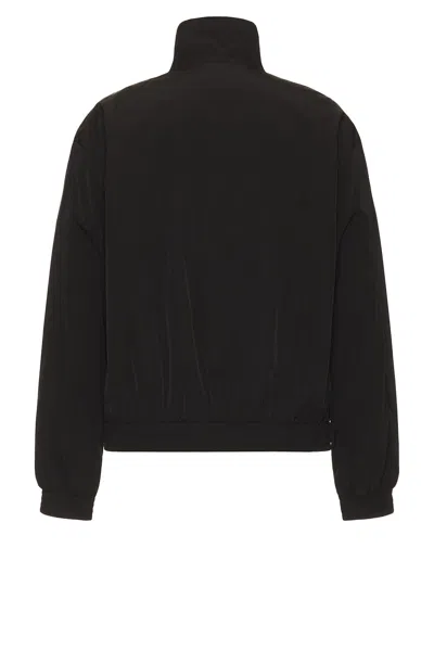 Saint Laurent Logo-embroidered Shell Bomber Jacket In Black