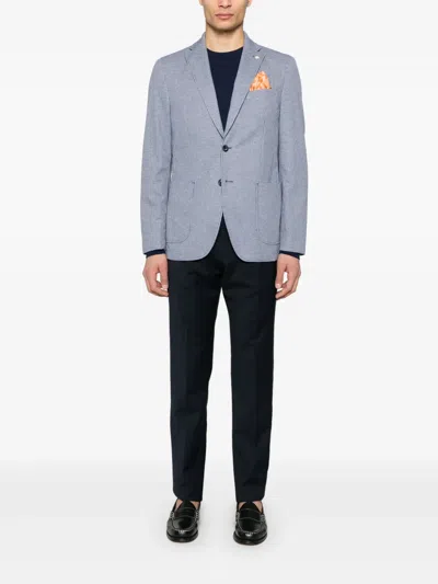 Manuel Ritz Fine-knit Sweatshirt In Blue