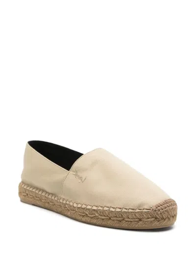 Saint Laurent Cotton Ysl Slip-on Espadrilles In Pattern