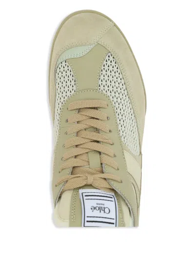 Chloé Women Kick Sneakers In Gold
