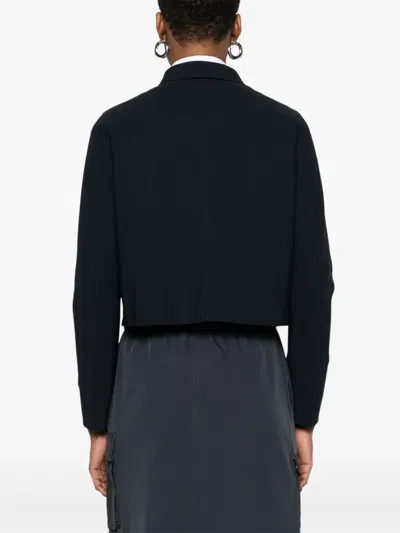 Herno Cropped Jacket In Blue