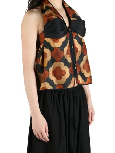 Yangkehan Silk Blouse In Black